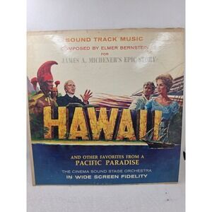 Hawaii Elmer Bernstein Soundtrack Vinyl LP Somerset P-26900‎ Cinema Sound Stage